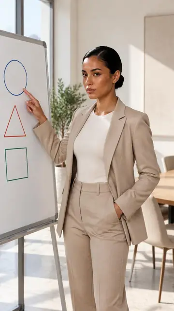 Post, square: a coach at a whiteboard