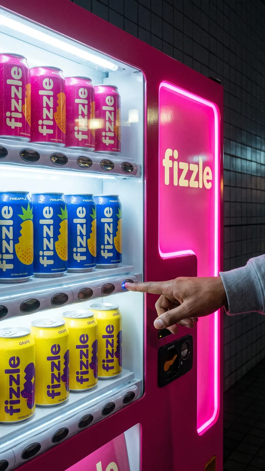 App ad: ordering from a touchscreen fridge