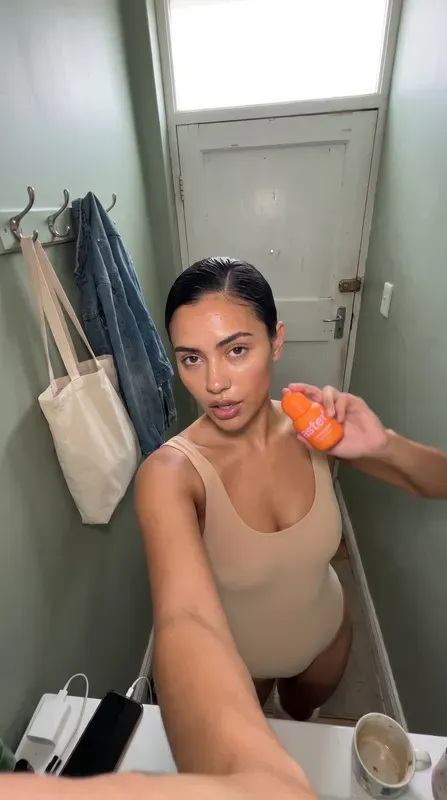 aster* ad, story: a creator holding the serum in a hallway